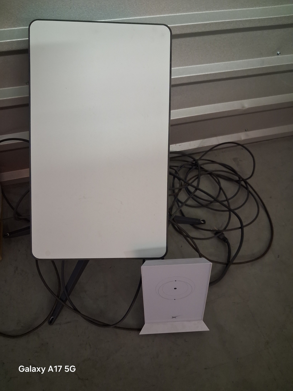 White Rectangular LED Panel Light with Stand - Picture 2 of 2